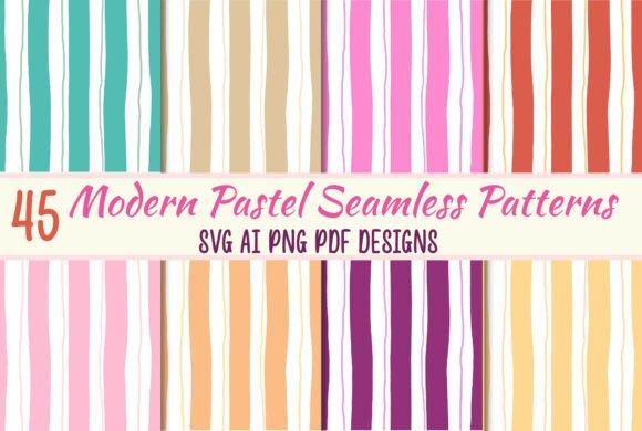 45 Modern Pastel Seamless Patterns Svg: A Versatile Tool for Creative Professionals