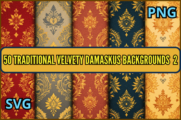 50 Velvety Damaskus Background 2: A Timeless Choice for Elegant Design