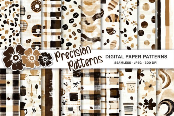 Caramel Coffee Seamless Patterns