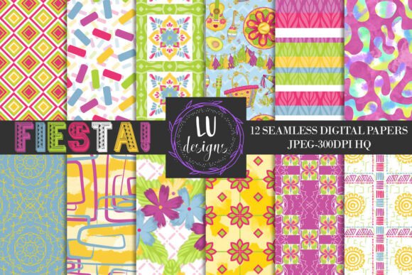 Fiesta Seamless Patterns, Cinco De Mayo: Creative Solutions for Your Projects