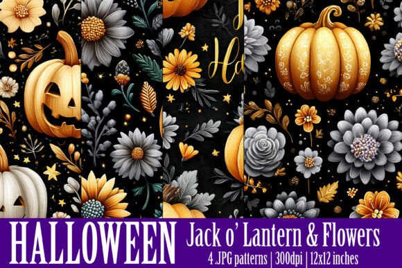 Halloween Jack O Lantern Patterns S4