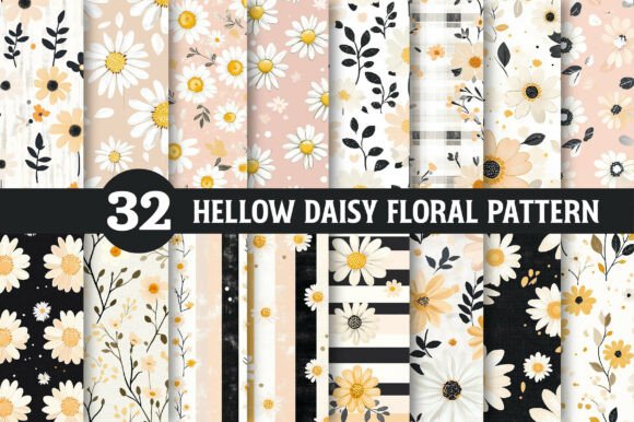 Hellow Daisy Floral Patterns: A Soft and Elegant Addition to Creative Projects