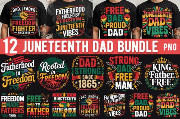 Juneteenth Dad Shirt Bundle PNG: A Creative Resource for Every Visionary