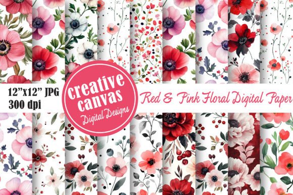 Romantic Seamless Flower Patterns