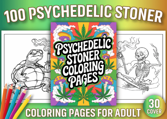 Stoner Coloring Pages for Adults: A Creative Escape for Cannabis Enthusiasts