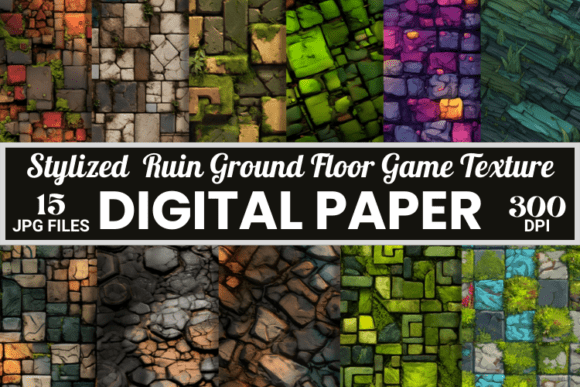 Stylized Ruin Ground Floor Game Texture: A Creative Tool for Digital Designers