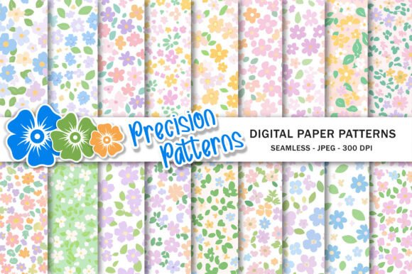 Summer Pink Ditsy Floral Patterns: A Versatile Design for Creative Projects