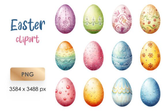 Watercolor Easter Eggs Clipart PNG: A Strategic Addition to Your Creative Toolkit